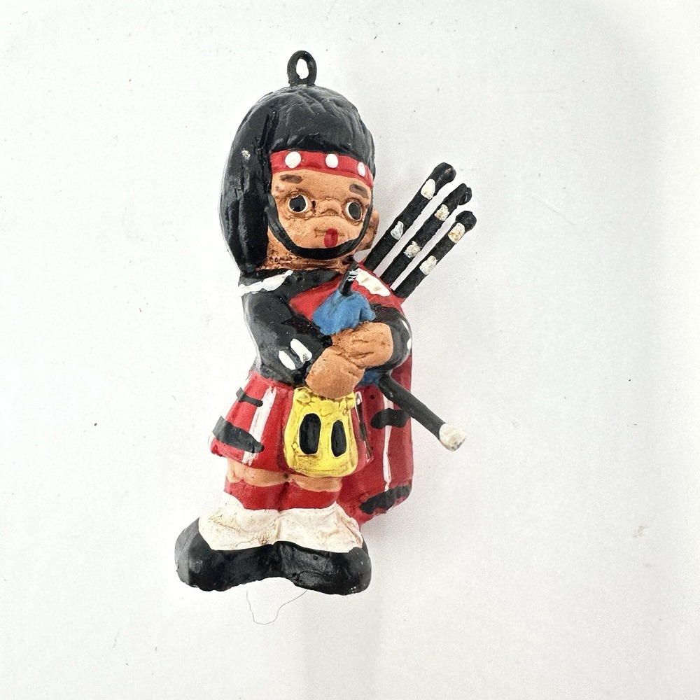 VTG Harrod Piper Clay Christmas Ornament